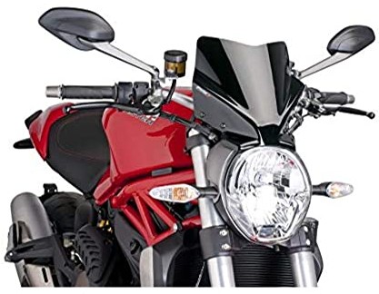 Puig 7013N przednia szyba naga nowa generacja sport, czarna 7013N