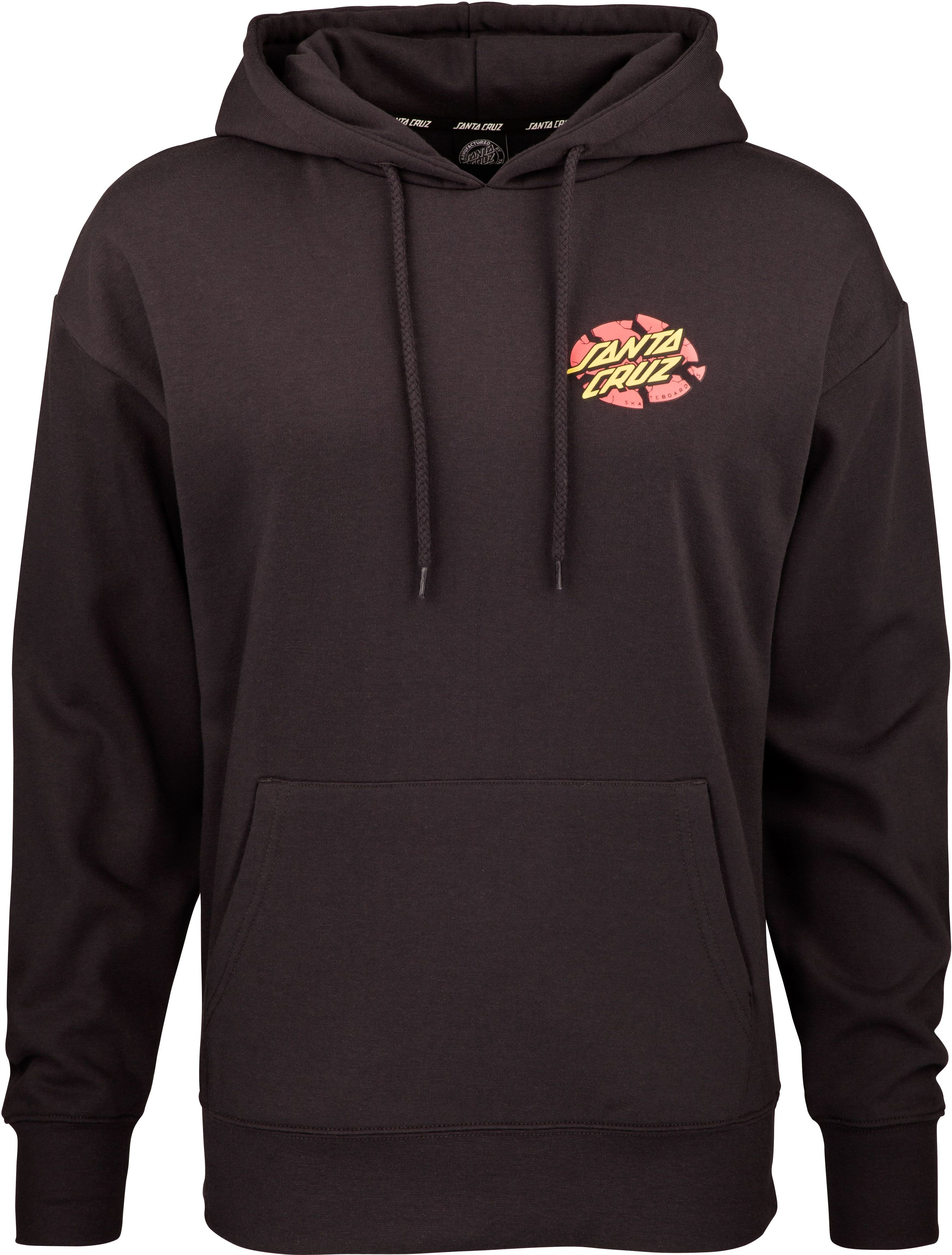 Santa Cruz bluza damska BROKEN DOT HOOD Black Wash