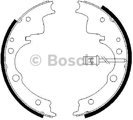 BOSCH Zestaw szczęk hamulcowych 0 986 487 375