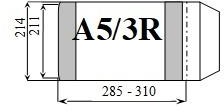 D&D Okładka zeszytowa regulowana A5/3R (25szt)
