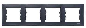 Schneider SEDNA Ramka poczwórna pozioma grafitowa SDN5800770