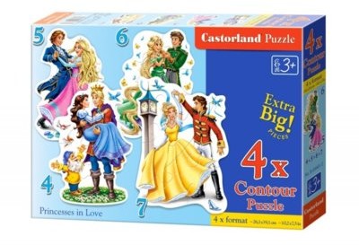 Castorland Puzzle 4-5-6-7 Princesses in Love