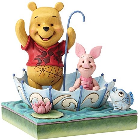 Disney Traditions 4054279 50 lata of Pooh i Piglet, kamienia, wielokolorowa, 13 x 13 x 16 cm 4054279