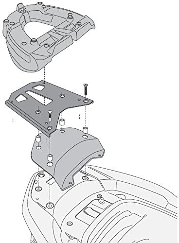 KAPPA KR1123MM uchwyt Topcase, czarny, rozmiar standardowy KR1123MM