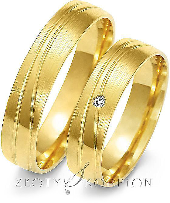 Złoty Skorpion Obrączki ślubne Złoty Skorpion wzór Au-A150 Au-A150