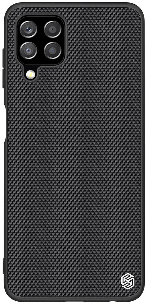 Nillkin Textured Case wytrzymałe wzmocnione etui z żelową ramką i nylonem na tyle Samsung Galaxy A22 4G czarny hurtel-73269-0