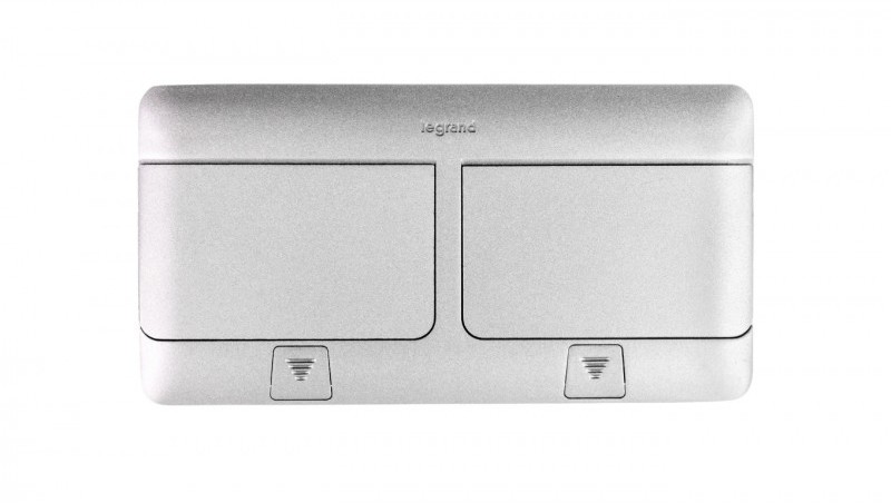Legrand Pop-up Puszka podłogowa 100x210x61.2mm 6-modułowa aluminium 054012 054012