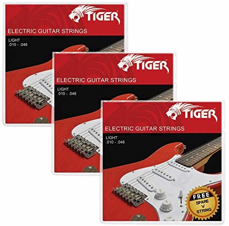 Tiger Tiger Struny do gitary elektrycznej  zestaw 3 lampek (10-46) EGS-3-L