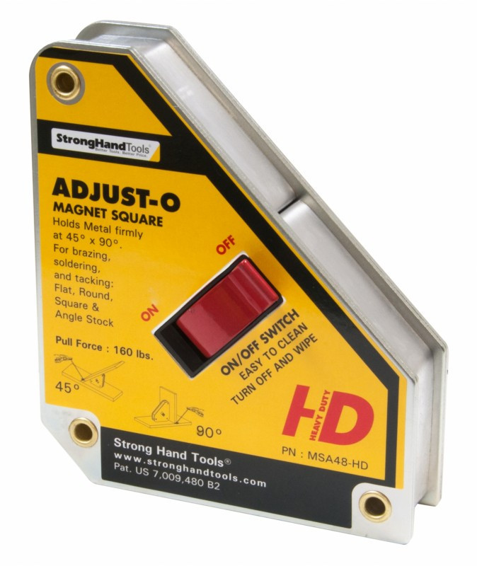 STRONG HAND Tools Kątownik magnetyczny StrongHand Adjust-O 75 kg z włącznikiem MSA48-HD