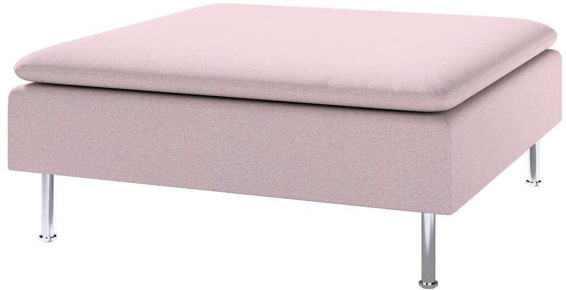 Dekoria pl pl Pokrowiec na podnóżek Söderhamn pastelowy róż 93 x 93 x 40 Amsterdam 1286-704-51
