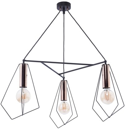 Jupiter Kair Wisząca 1666 86cm czarny miedź