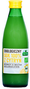 BadaPak BIO SOK Z CYTRYN 100% 250 ml EkoWital 12 szt.