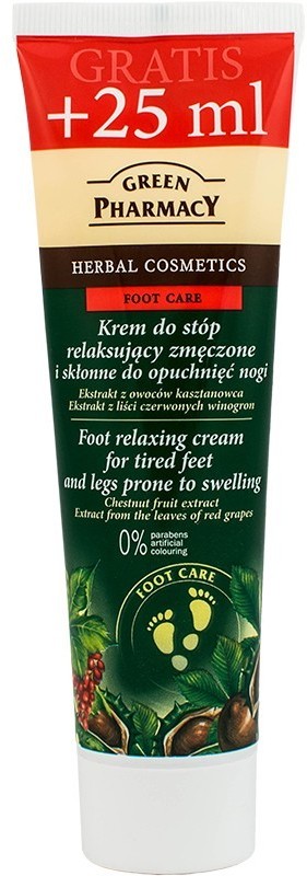 Green Pharmacy KREM DO STÓP RELAKSUJĄCY ZMĘCZONE I SPUCHNIĘTE NOGI 75ML