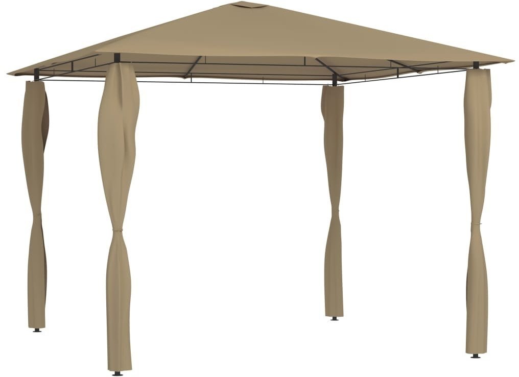 vidaXL Altana ze ścianami bocznymi, 3x3x2,6 m, kolor taupe, 160 g/m! 313606