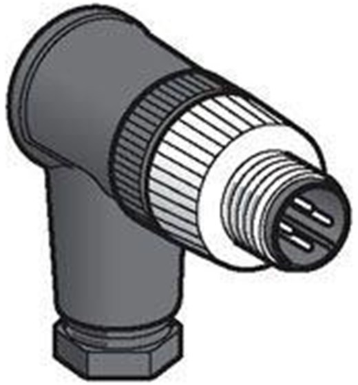 Telemecanique Telemecanique Plug m12 angle connect. 4 pins XZCC12MCM40B