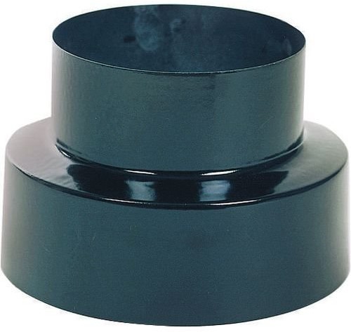 Unbekannt WOLF Pack 22010955  redukcja 120 do 110 MM do piec kominkowy szklany emalii,) czarna