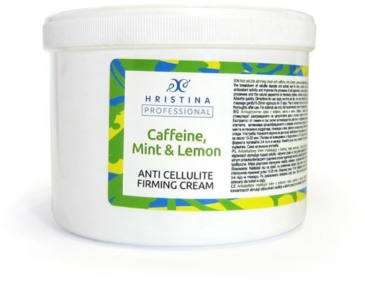 Hristina Naturalny krem antycellulitowy modelujÄ
cy z kofeinÄ
, miÄtÄ
i cytrynÄ
500 ml