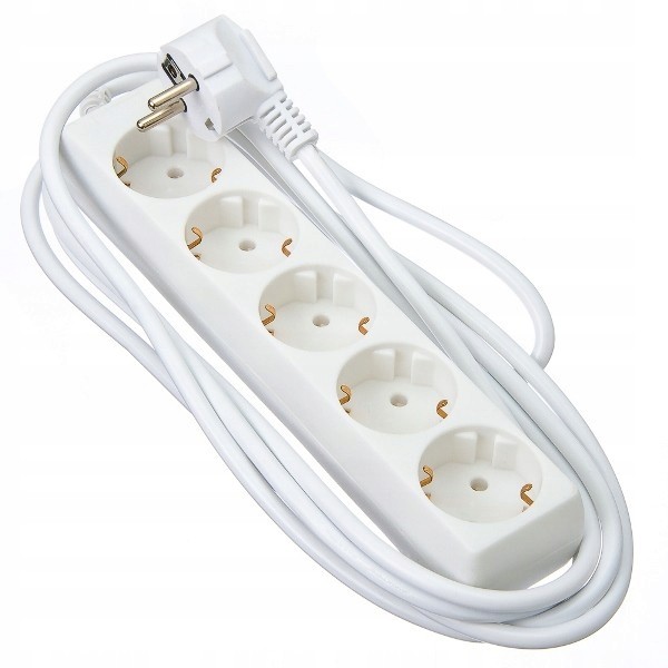 HBF 5 Gniazd 5M Listwa Zasilająca 16A z/u