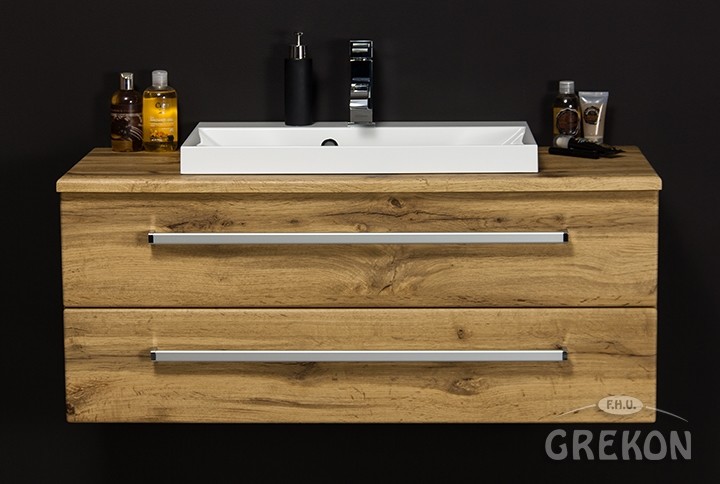 Szafka wisząca z umywalką 100/39/2 FKS seria Fokus NE FKS-NE-U100/39/2 FKS LIZ