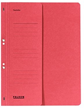 Falken oesenhefter z kartonu z recyklingu, czerwony 80003841