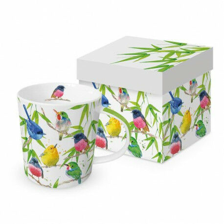 DUŻY KUBEK PORCELANOWY Ptasi Raj - Birds Paradise - w PUDEŁKU 604686