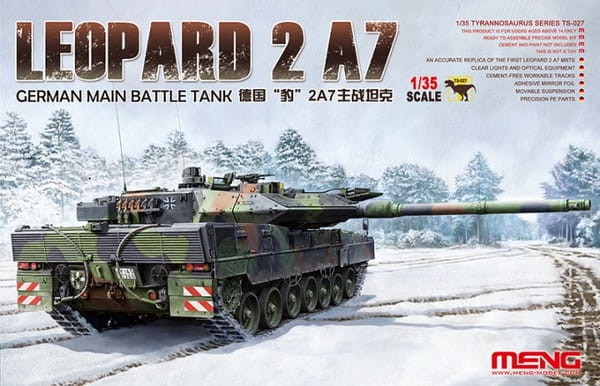 MENG MODEL Leopard 2 A7 GERMAN MAIN BATTLE TANK TS027