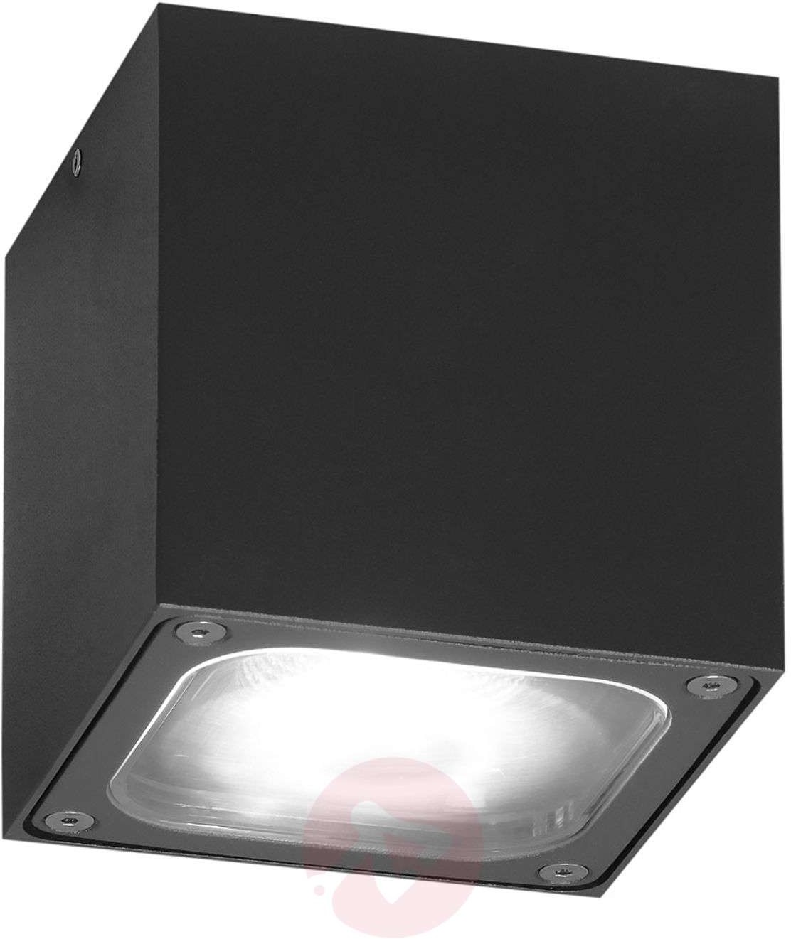 Konstmide Lampa sufitowa LED Cesena, kostka, antracytowa