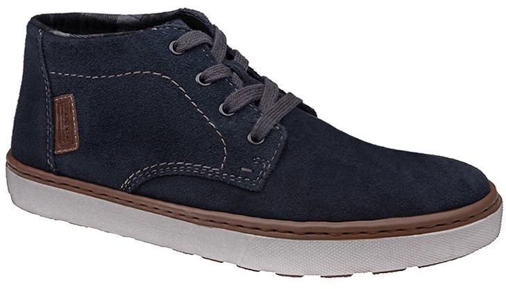 Rieker Trzewiki Trapery F9401-14 Granatowe Blau/Blue 41718
