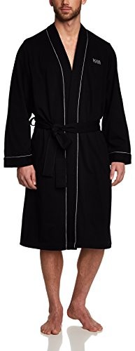 Hugo Boss Boss męskie Kimono płaszcz kąpielowy BM 10121122 02,  jednokolorowy, kolor: czarny (Black 1) , rozmiar: s B00N79F5X8, promocja -  znajdz-taniej.pl