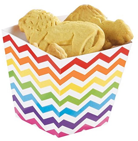 AMSCAN 146002 Rainbow Bufet Mini papier Treat Cups 146002