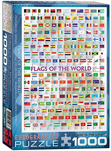 Eurographics puzzle 1.000 części flagi na świecie 00128