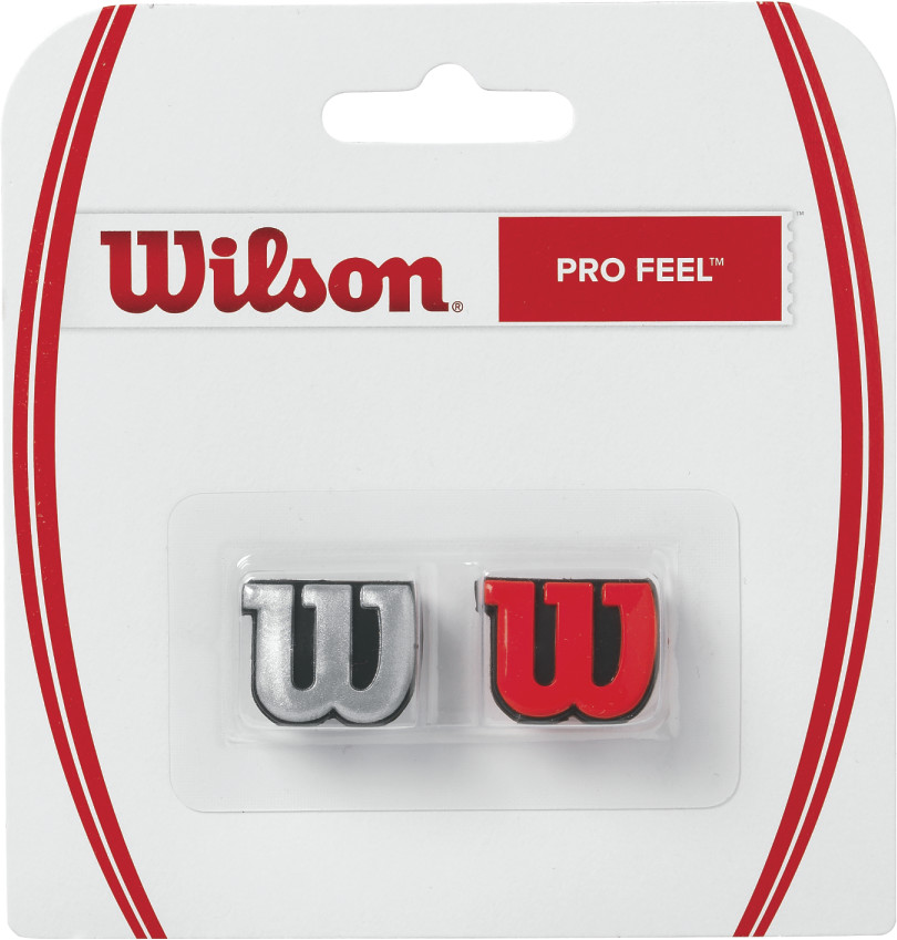 Zdjęcia - Akcesoria Wilson Wibrastop  Pro Feel 2 Pack Red/Silver 