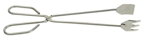 Fackelmann 00054 szczypce kuchenne z łopatką, wykonana ze stali nierdzewnej, 25 cm 00054