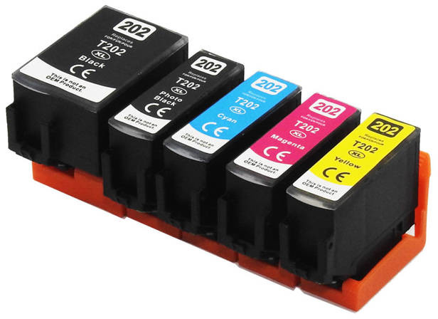 DD-Print Zestaw Tuszy DD-Print DD-IE202CMYKPBN zgodny z T202XL do Epson 4x12 ml / 1x 20 ml DD-IE202CMYKPBN