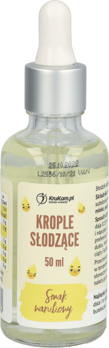 KruKam Aromat Zero Waniliowy bez dodatku cukru i tłuszczu 50ml