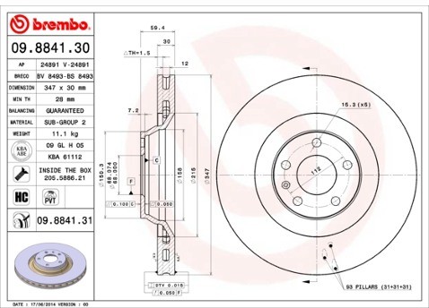 BREMBO 09.8841.31