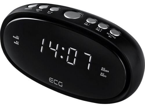 ECG RB 010 Radiobudzik cyfrowy, czarny