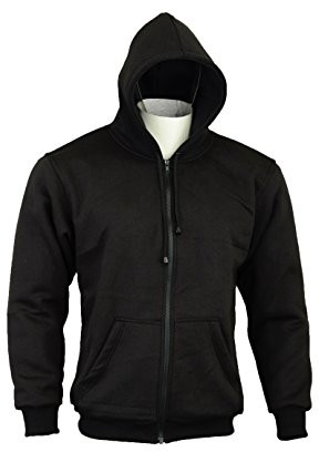 Bikers Gear Australia Gear The CrossFire czarna damska pełna kevlar bluza z kapturem kurtka ochrona CE, czarna, 10 KH0032-10