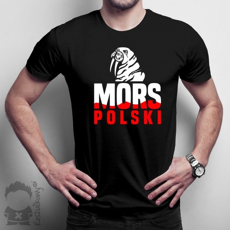 Mors polski - damska lub męska koszulka z nadrukiem