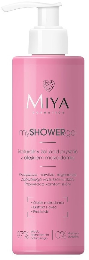 Miya Cosmetics mySHOWERgel Naturalny żel pod prysznic z olejkiem makadamia 190 ml 190 ml
