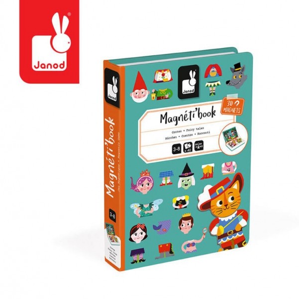 Janod Magnetyczna Układanka Świat Baśni Magnetibook 3 - 8 Lat,