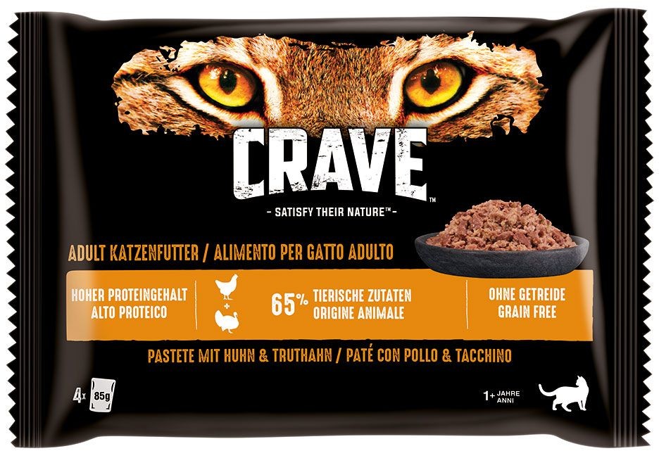 Crave saszetki 4 x 85 g Kurczak i indyk