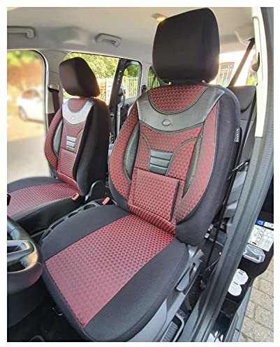 BREMER SITZBEZÜGE Pokrowce na fotele kompatybilne z Chevrolet Malibu kierowcy i pasażera od 2011-2015 Numer koloru: 901 4251707685786