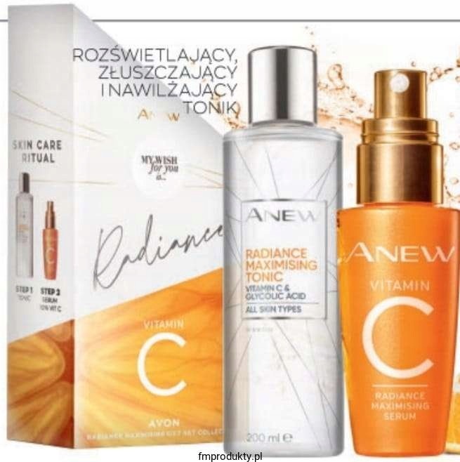 Avon Anew Zestaw z witaminą C serum tonik peeling