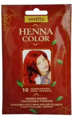 Venita Henna Color henna w proszku do farbowania włosów 10 Owoc Granatu VEN-HEN-10O