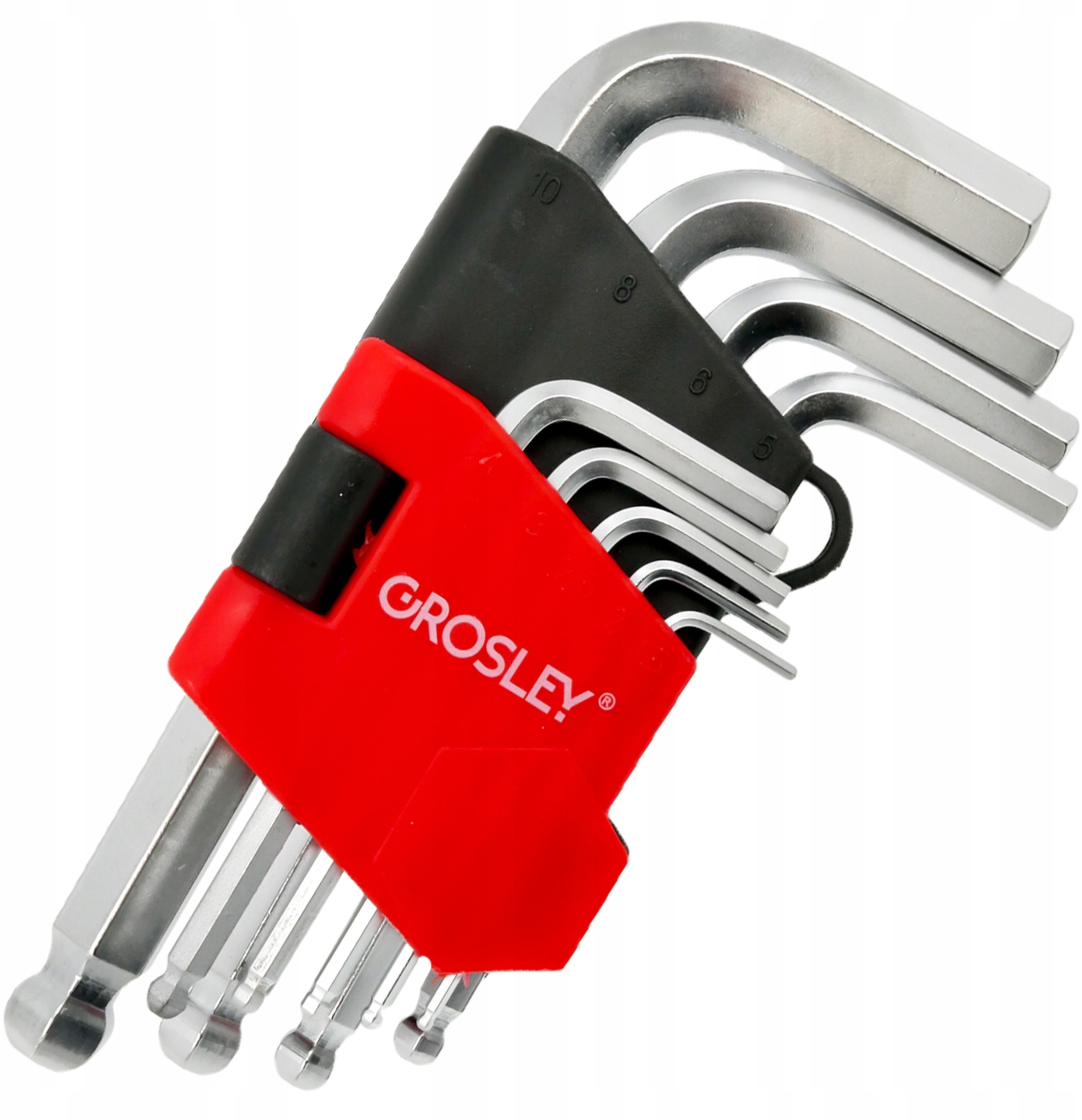 Imbusy Trzpieniowe Hex z kulką 1,5-10 mm 9 sztuk