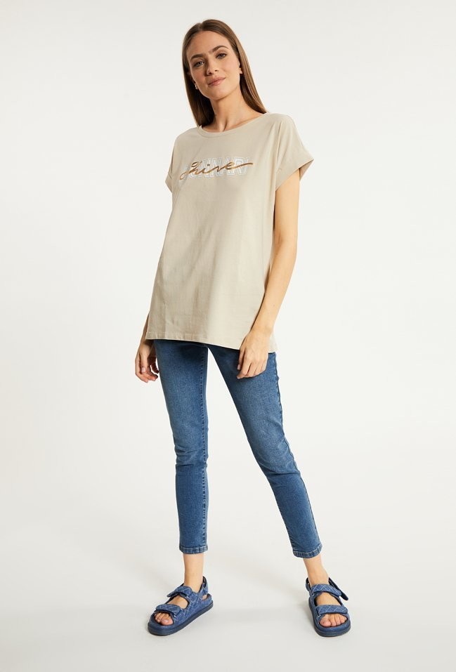 Monnari T-shirt damski na co dzień -