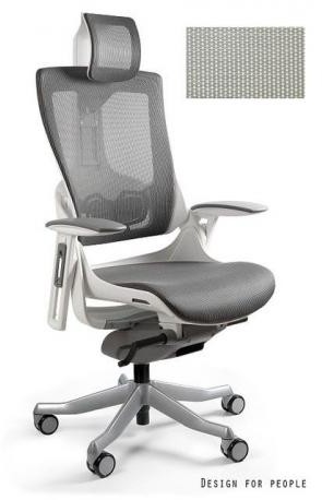 Unique Fotel WAU 2 biały/ jasny szary W-709W-NW42