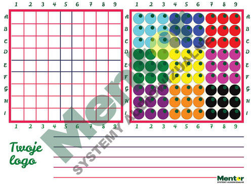 Mentor Mata dwustronna STEM + Kratka Twoje Logo 144 x 200 cm 8098