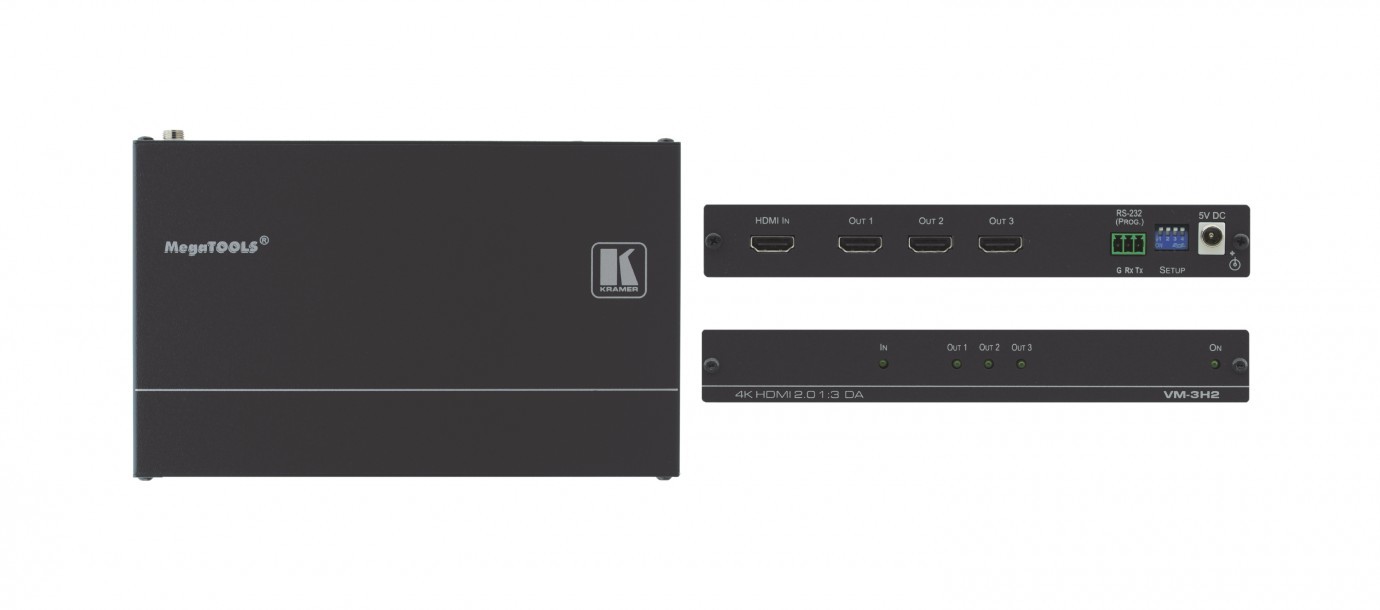 Kramer VM-3H2 1:3 Wzmacniacz dystrybucyjny HDR HDMI 4K 1:3 VM-3H2
